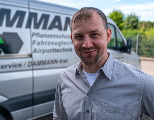 Martin Pielmann Kundendienstleiter für hydrostatische DAMMANN-trac´s